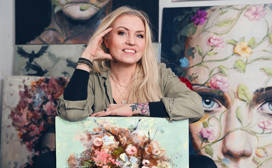 Konstnär Malin Östlund - Färgnyansens mästare